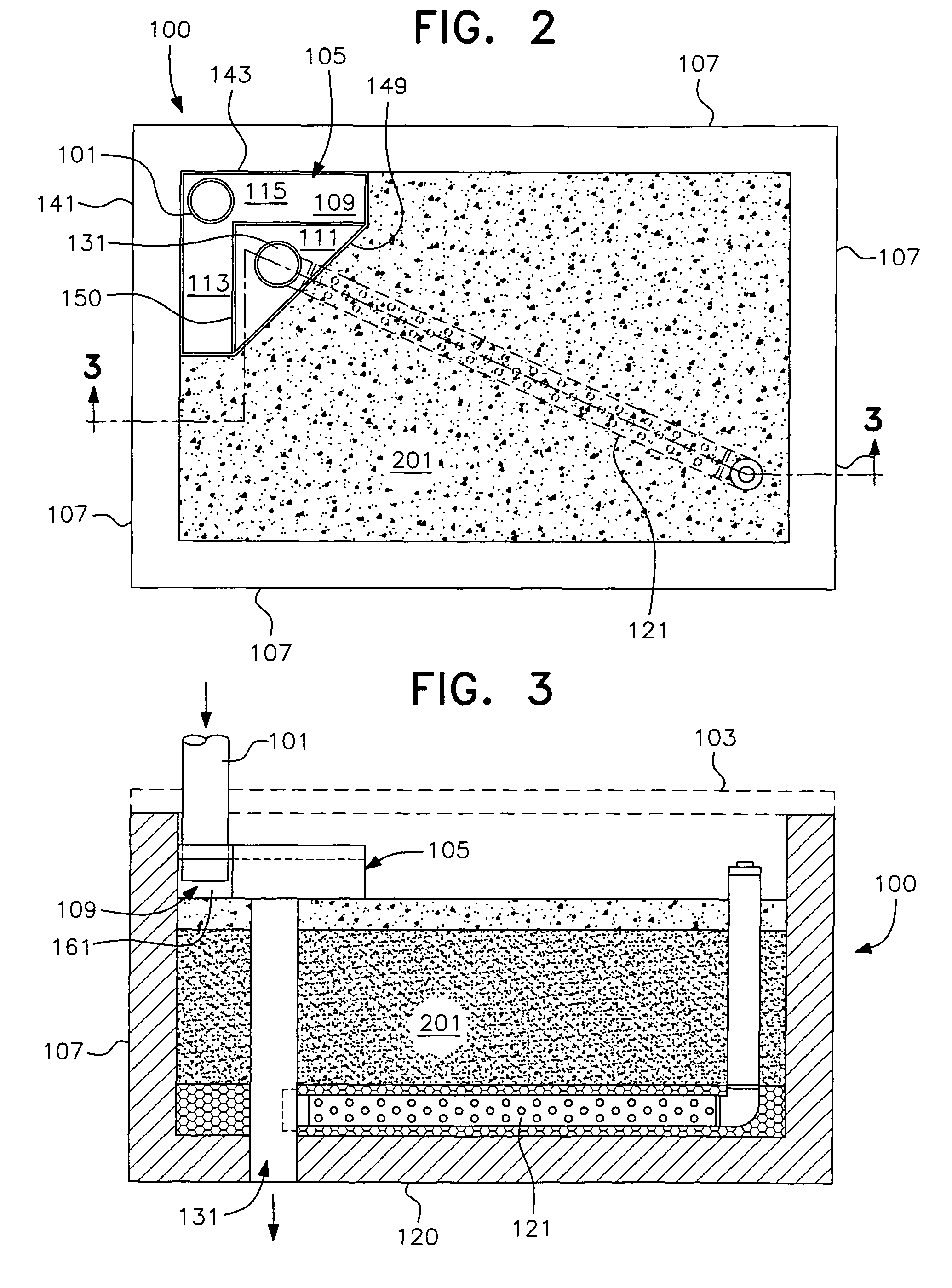 Stormwater treatment system with flow distribution overflow/bypass tray