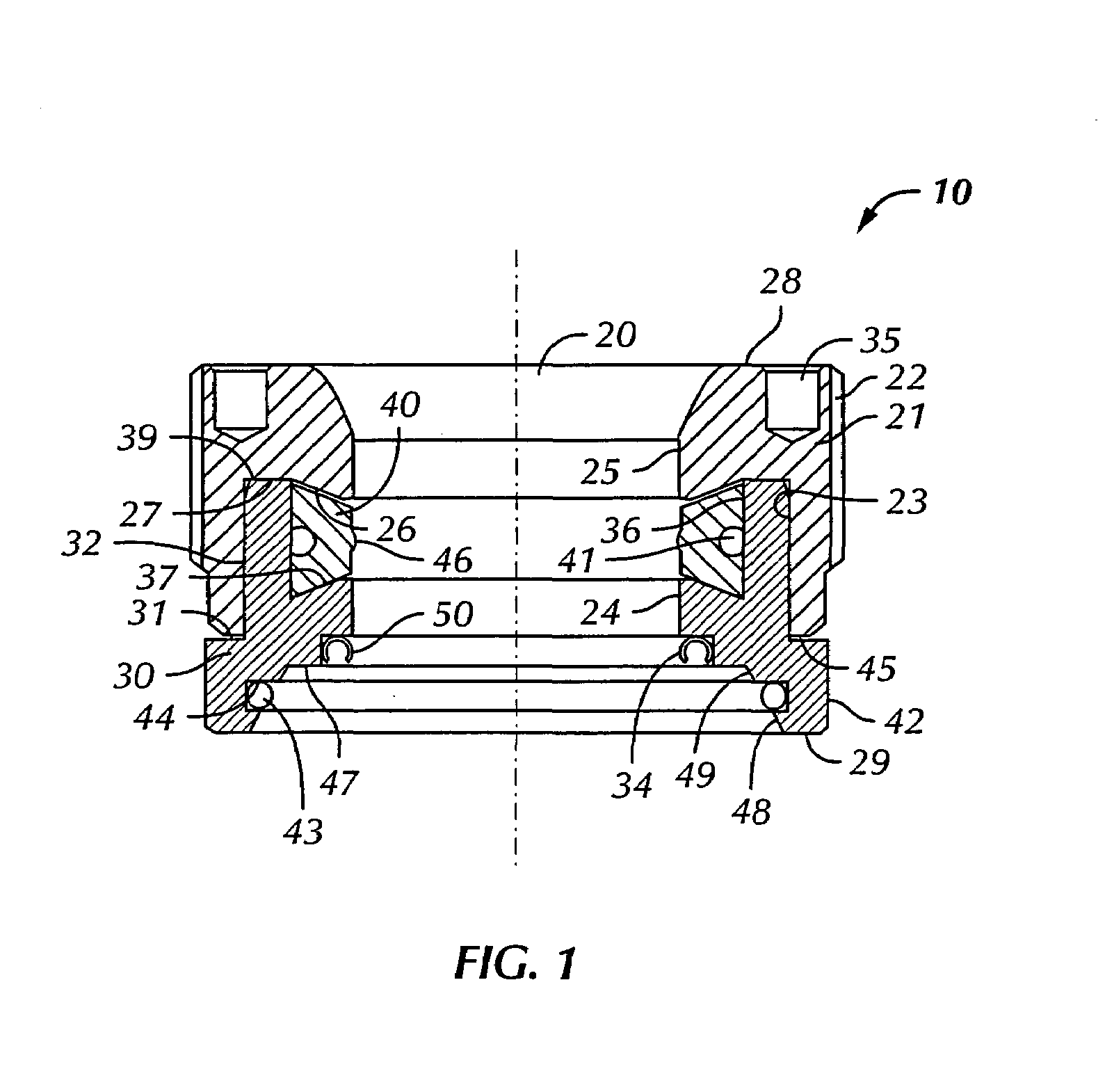 Undersea hydraulic coupling with seal retainer