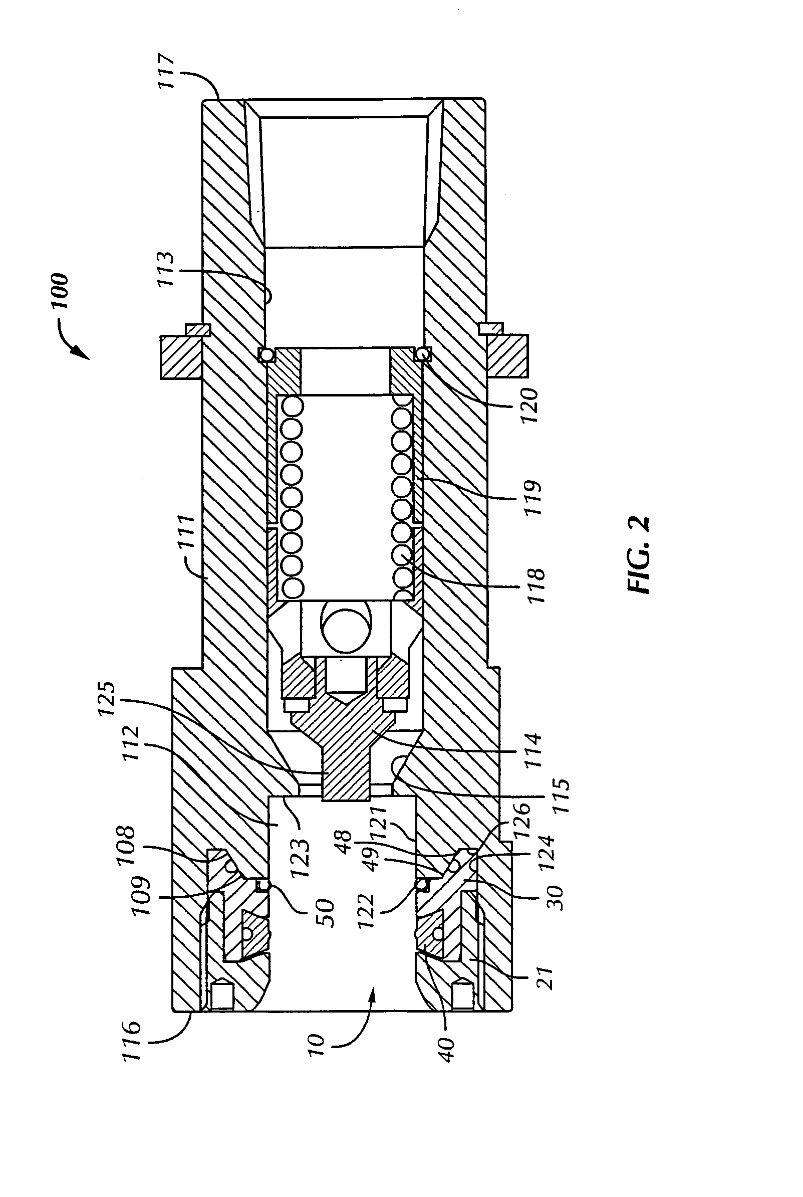 Undersea hydraulic coupling with seal retainer