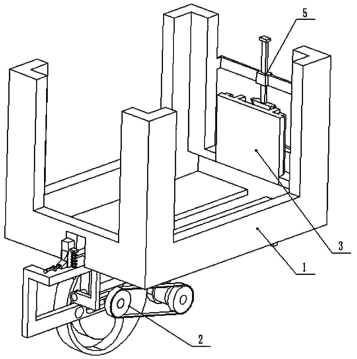 A new storage and conveying device for wood-plastic panels