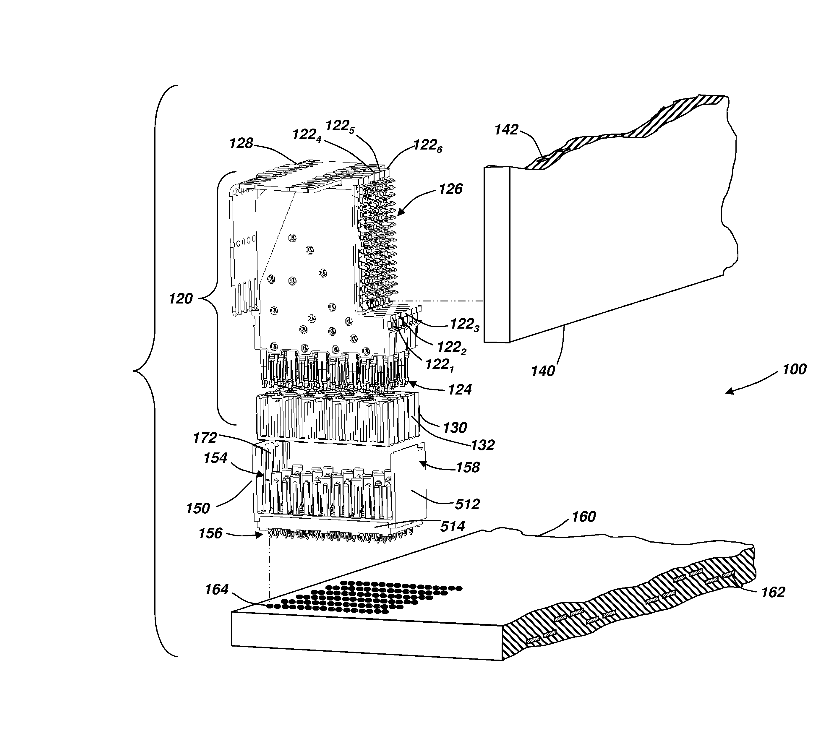 Differential electrical connector with improved skew control