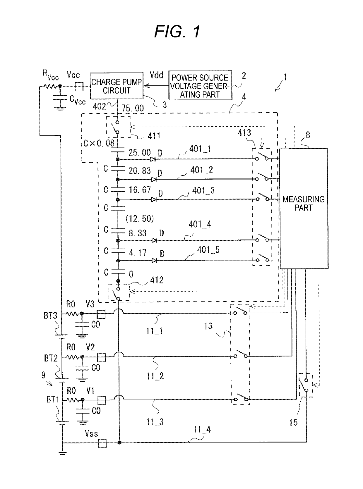 Voltage detecting apparatus