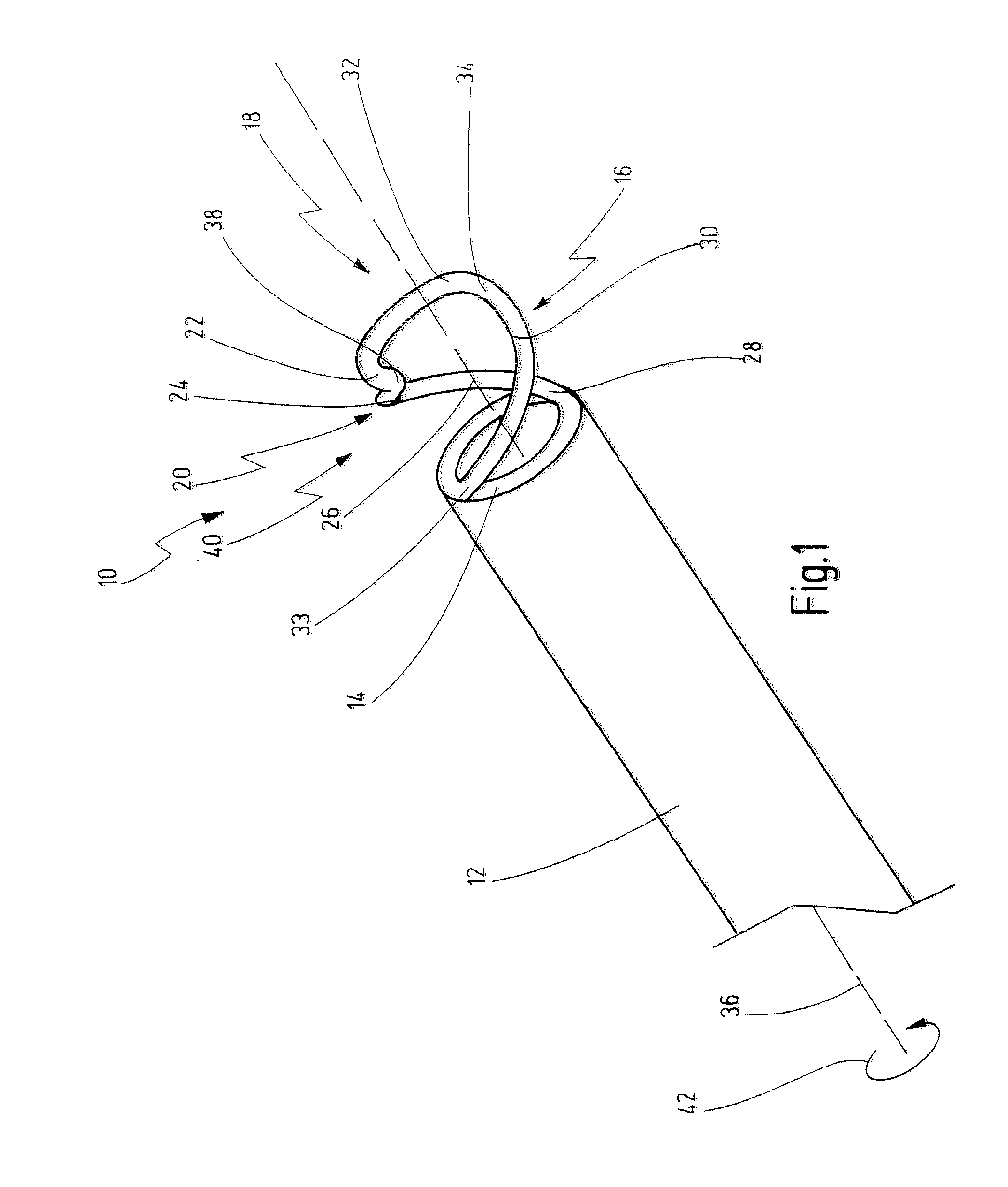 Device For Resection And/Or Ablation Of Organic Tissue By Means Of High-Frequency Current And Resectoscope