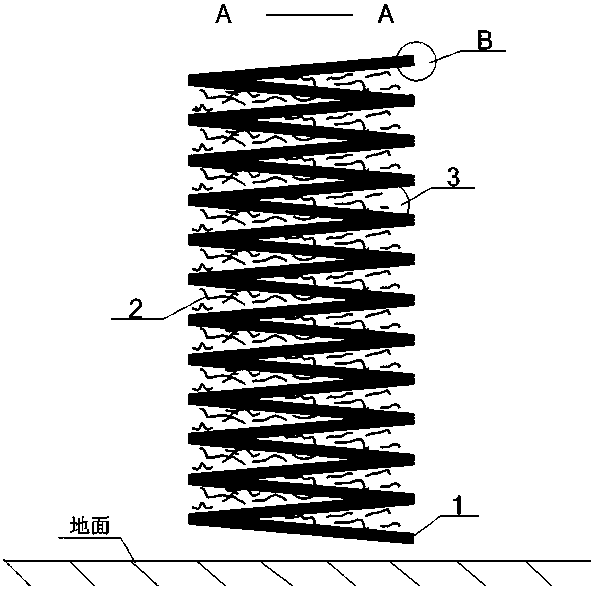 A kind of bionic honeycomb cotton and its manufacturing method