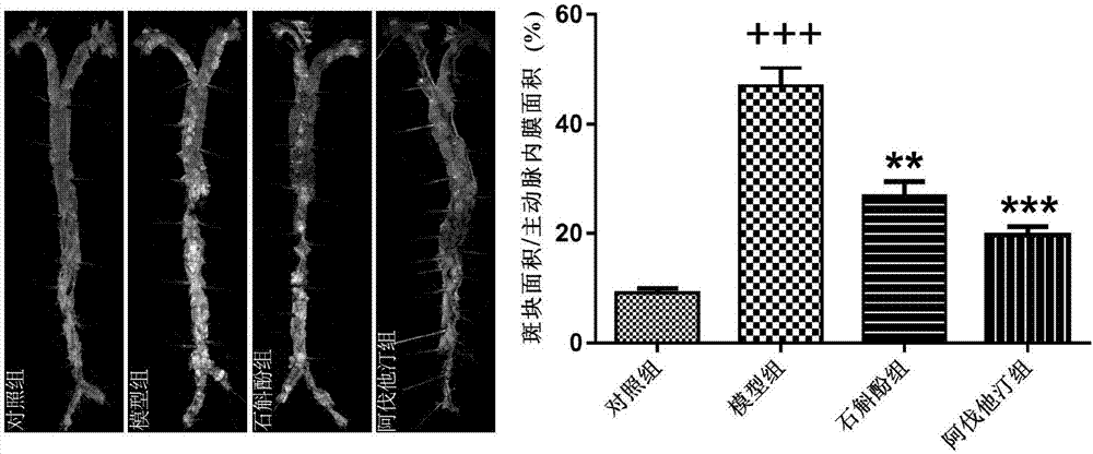 Application of gigantol and gigantol composition to preparation of drugs for preventing and treating atherosclerosis