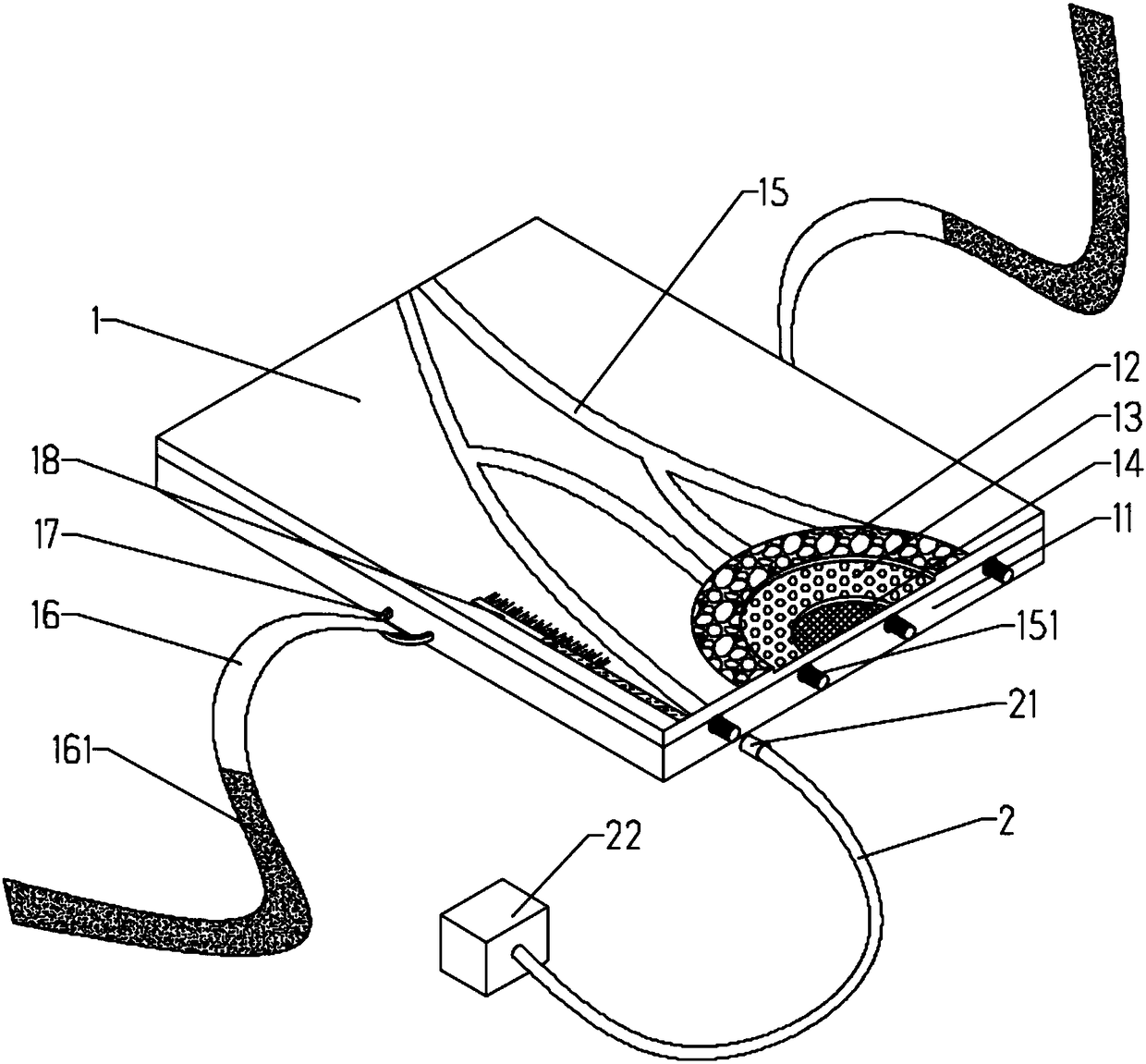 Subcutaneous injection training model with imitated skin material