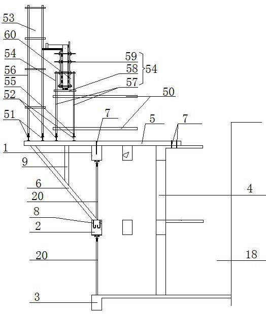 Cantilever framework supporting structure protruding out of outer side of building and construction method of cantilever framework supporting structure