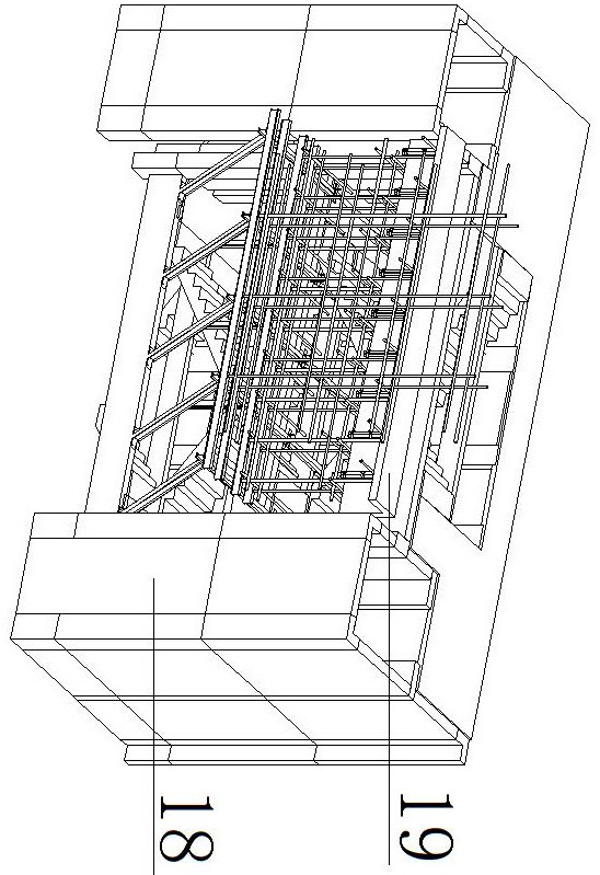 Cantilever framework supporting structure protruding out of outer side of building and construction method of cantilever framework supporting structure