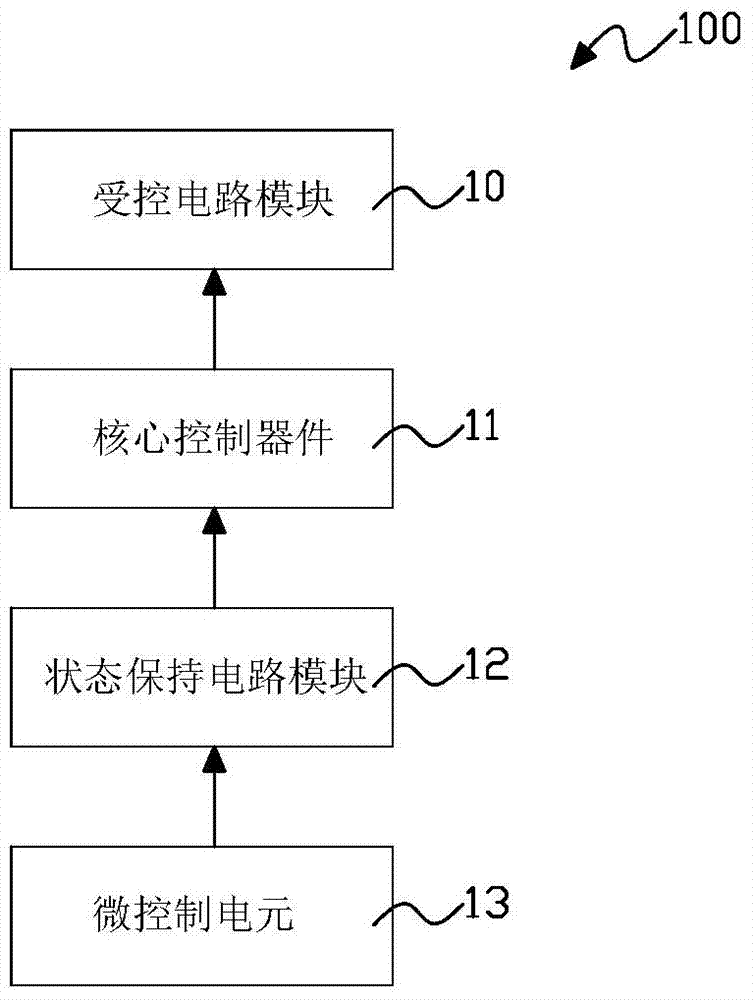 Smart device control circuit with state hold function