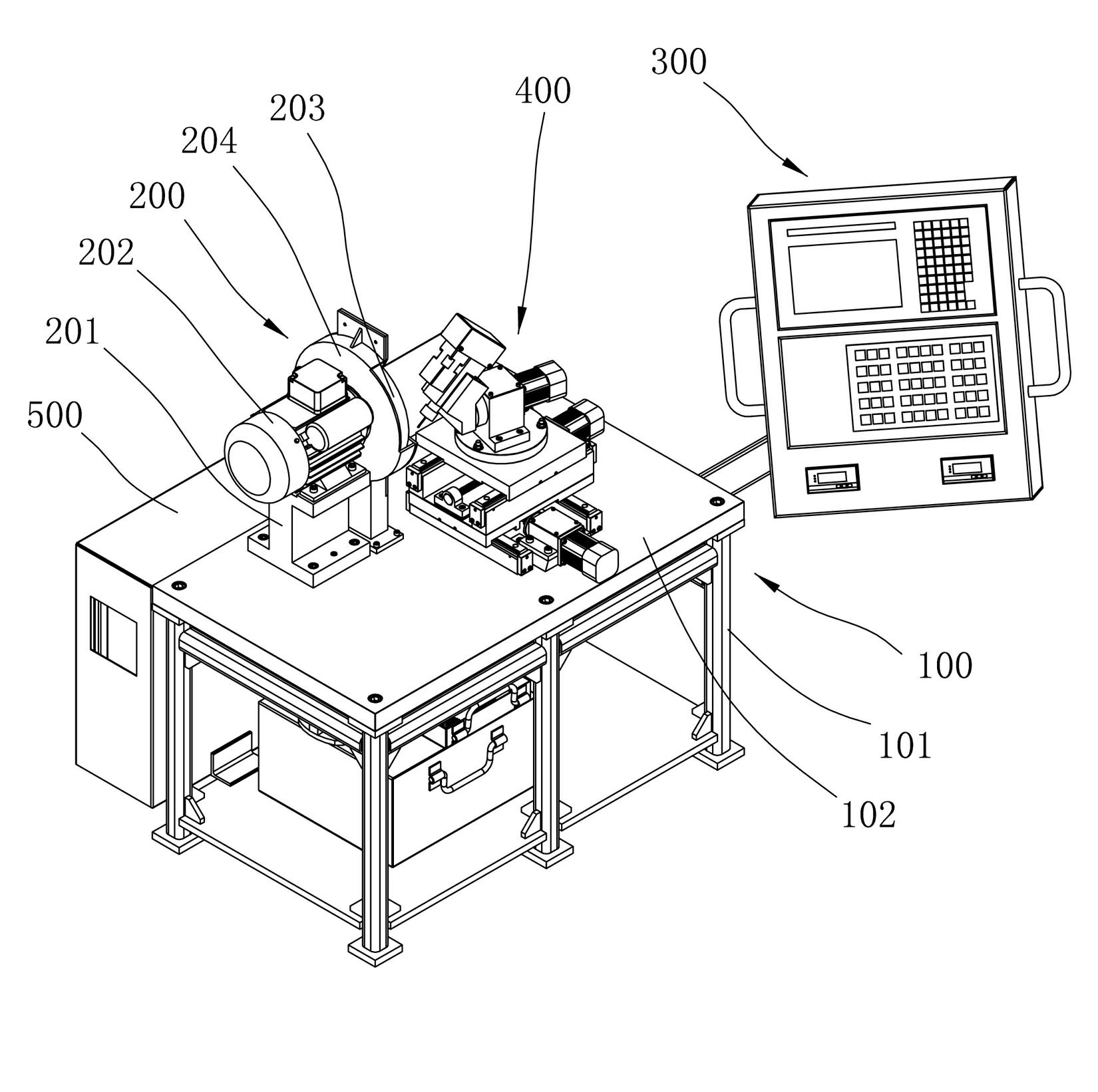 Blade grinding machine for external conical surface of drill