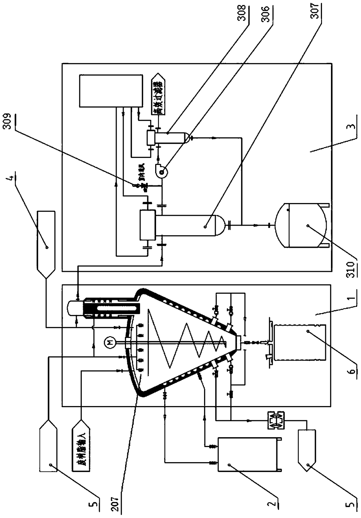 A cone-type drying device for nuclear power plant waste resin