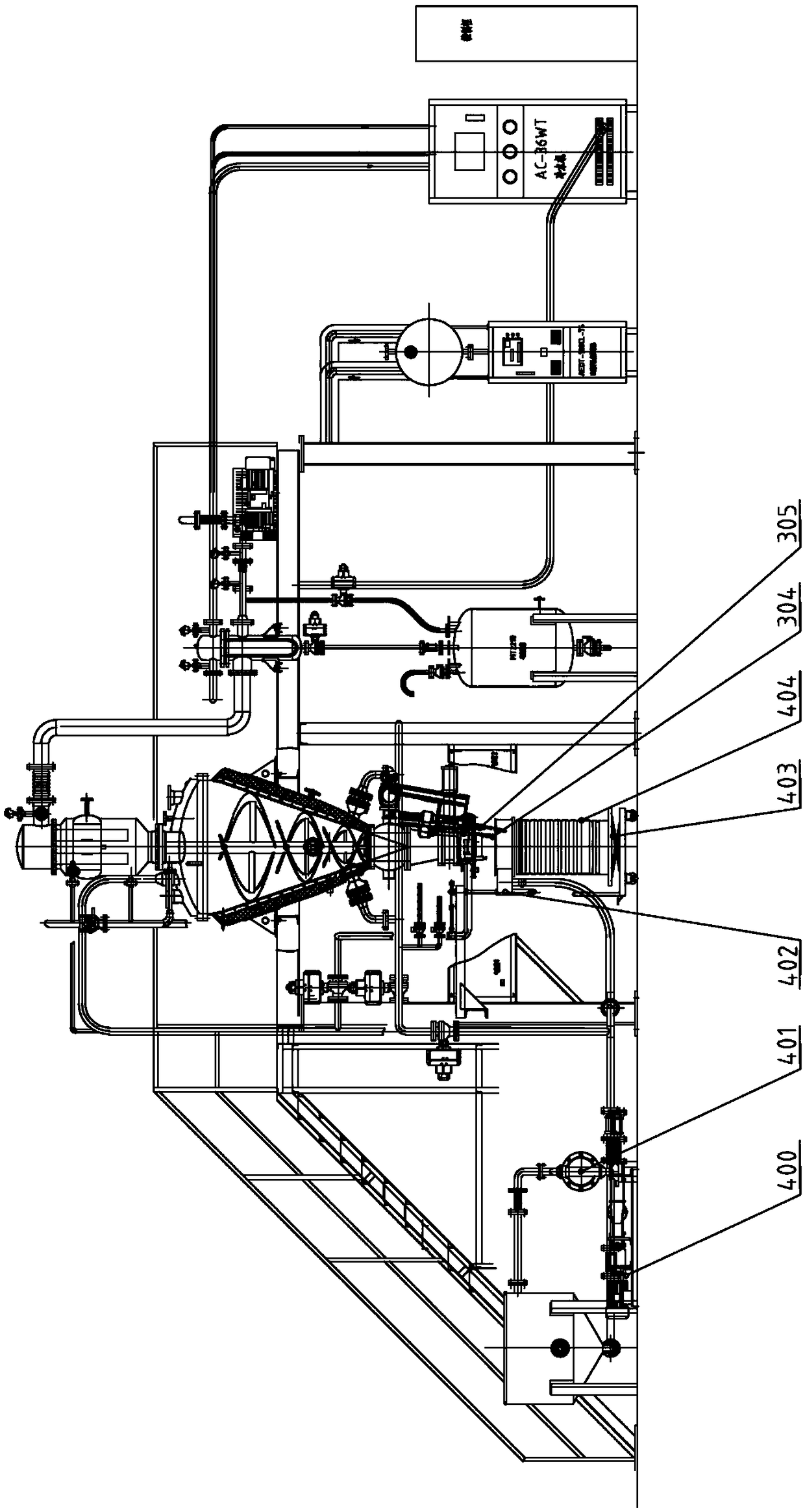 A cone-type drying device for nuclear power plant waste resin