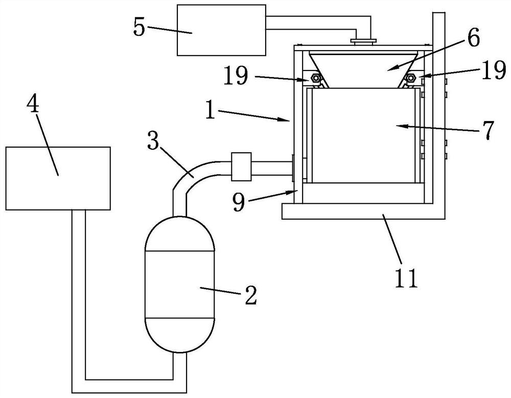 Recycling and reusing device for preparing lithium hexafluorophosphate and mounting method of recycling and reusing device