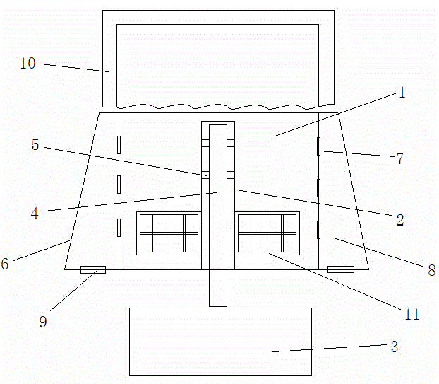 Separation treatment device for silt and water