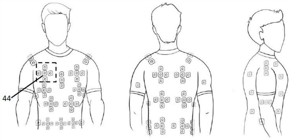 Respiration monitoring device based on array arrangement of sensors