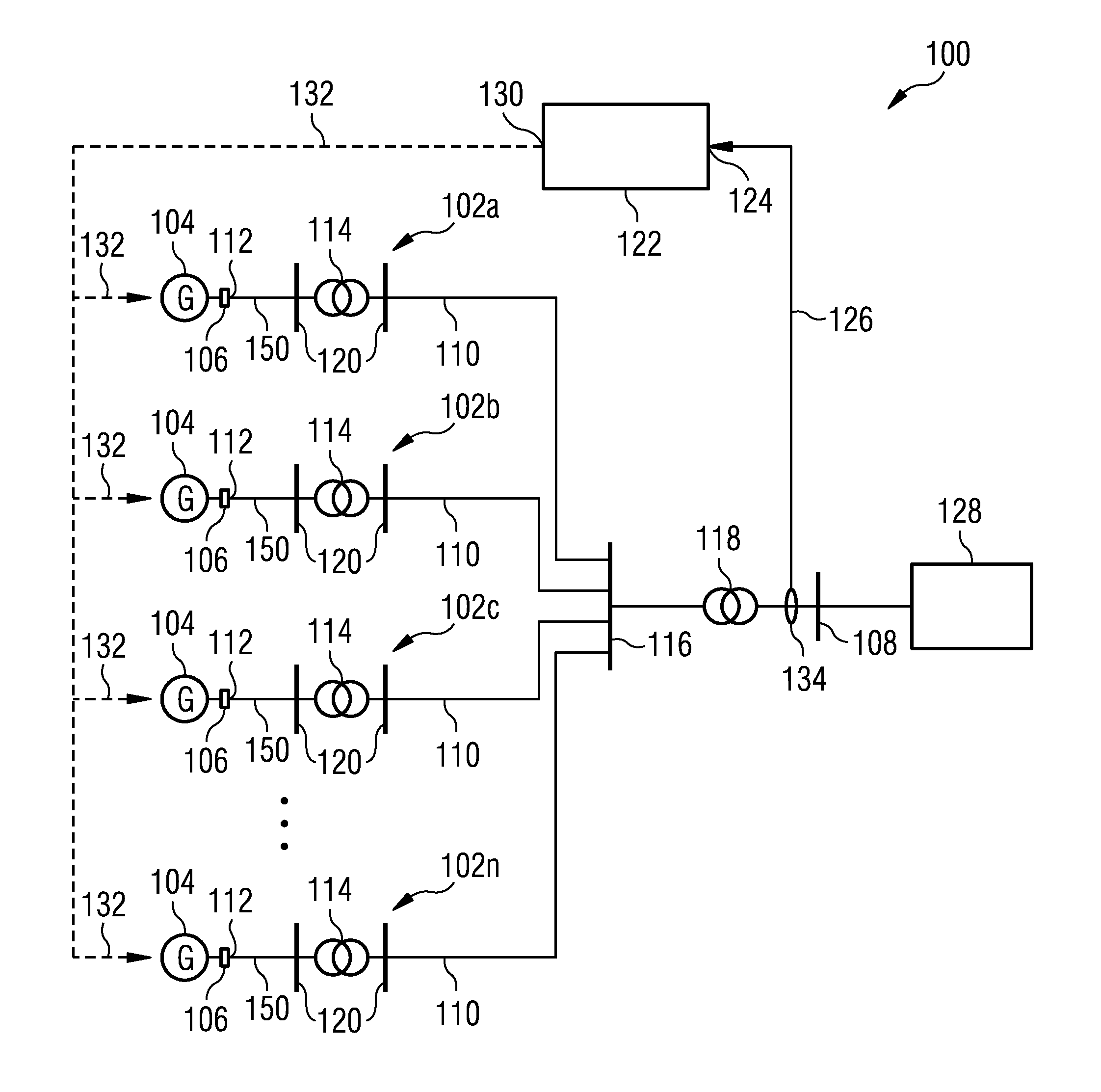 Power oscillation damping by a converter-based power generation device