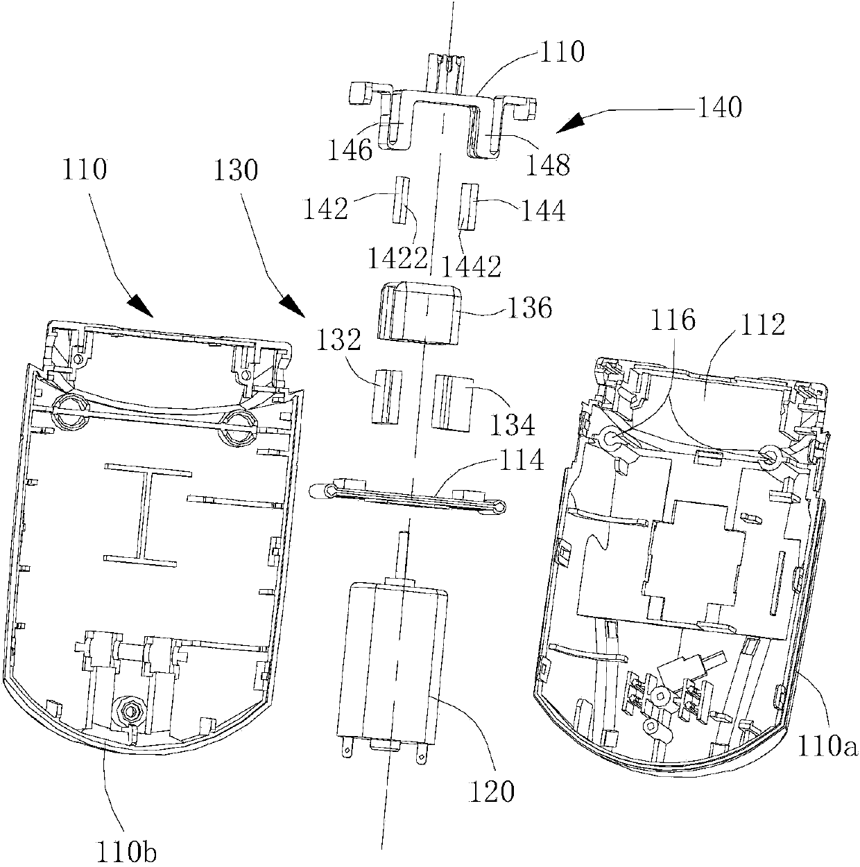 Non-contact motion mode conversion device