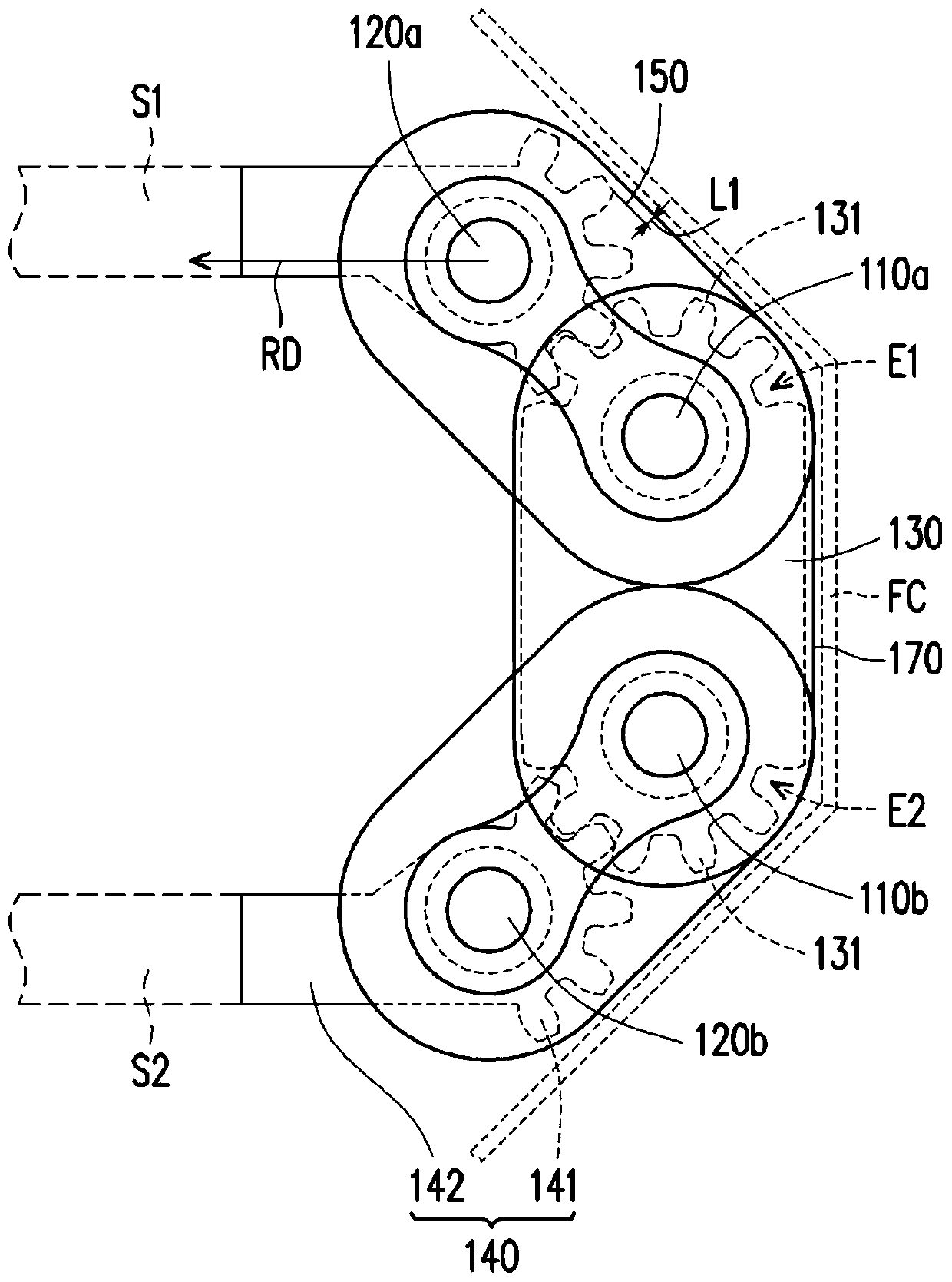 Synchronous hinge module