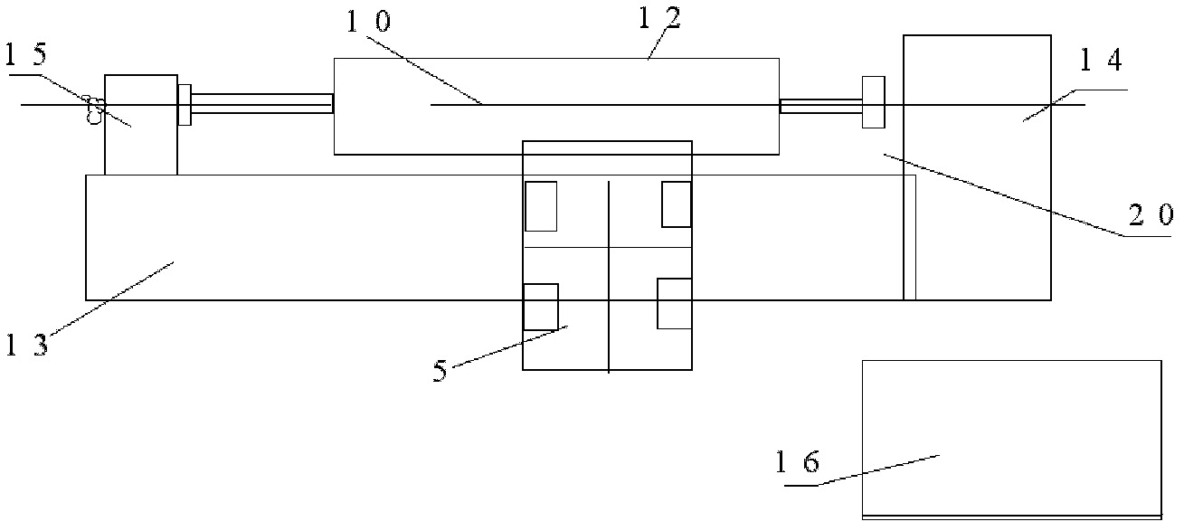 Filament winding device of thermoplasticity fiber composite belt