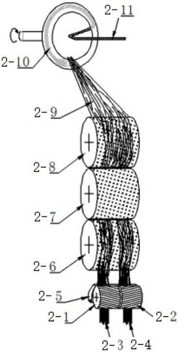 Double-sliver asynchronous feeding and three-level carding rotor spinning method and device