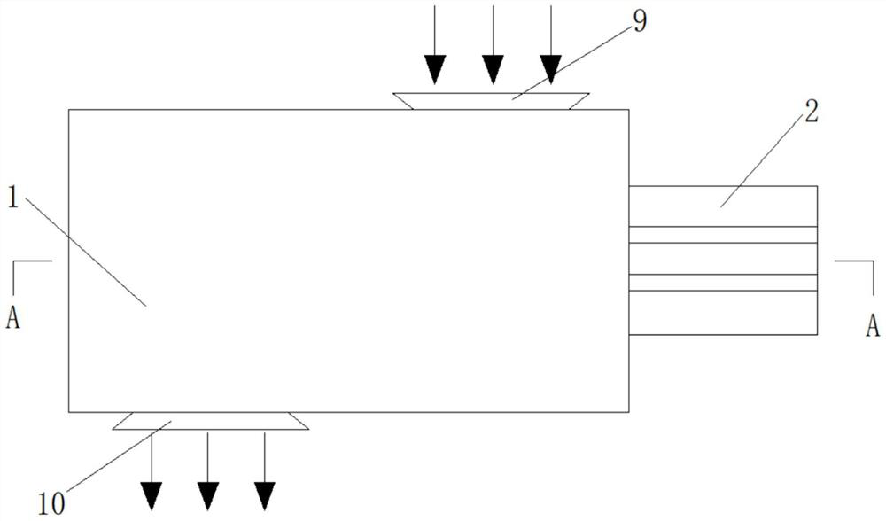 A twin screw air compressor