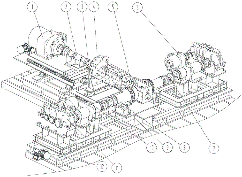 A fast centering and positioning device and method for chassis transmission system testing