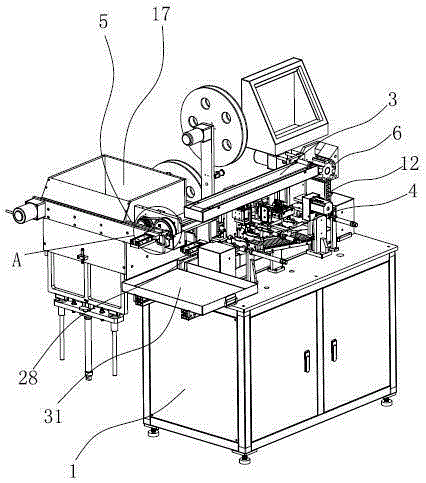 Machine for automatically assembling cylindrical battery into shell