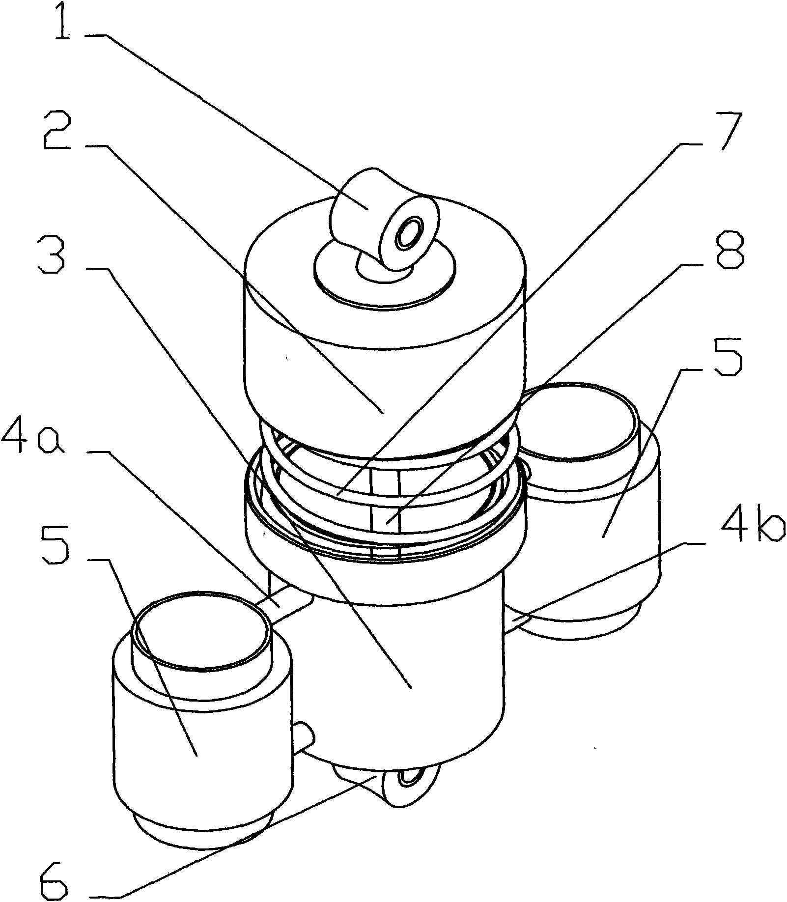 Fluid power-generation shock damper of electric bicycle