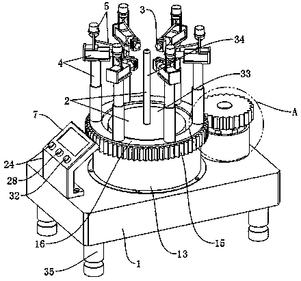 Annular 3D (three-dimensional) printing device