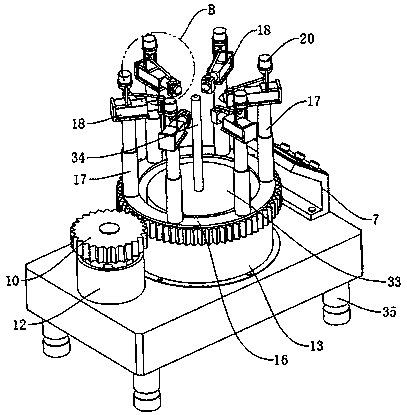 Annular 3D (three-dimensional) printing device