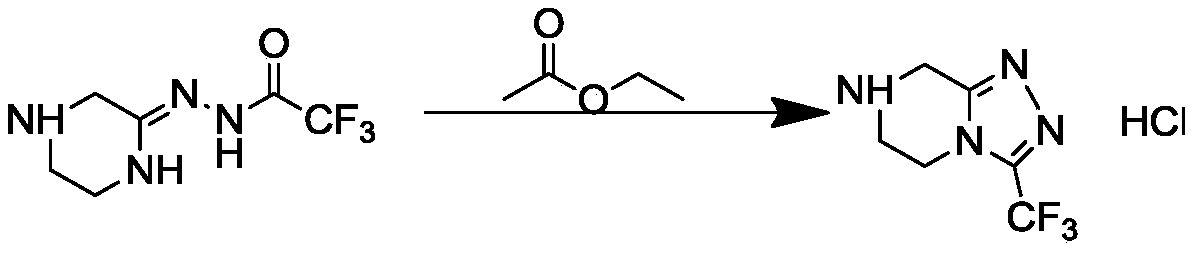 Preparation method of sitagliptin intermediate