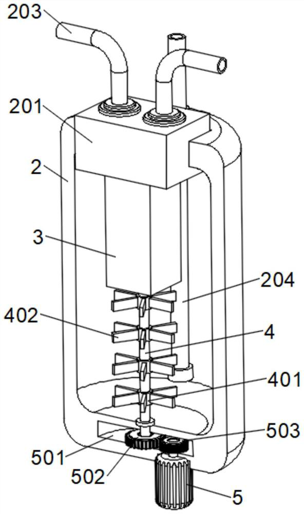 Damp-heat-resistant leather retanning agent polymerization reaction device