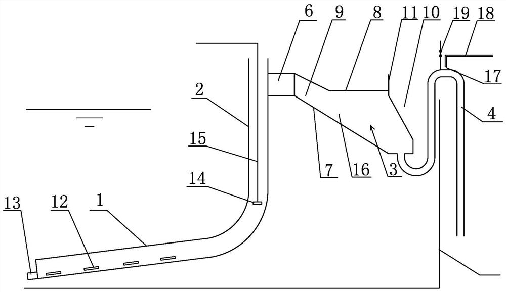 Continuous concentration and sewage discharge device and method for shrimp farming system