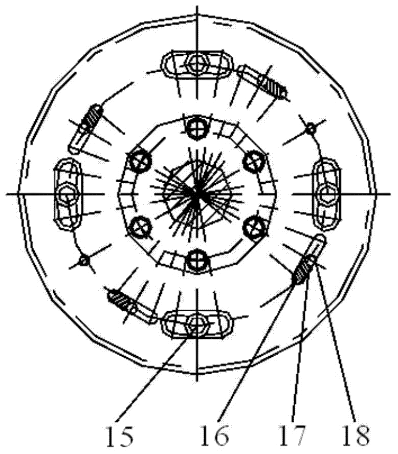 Backlash elimination structure for gear drive mechanism