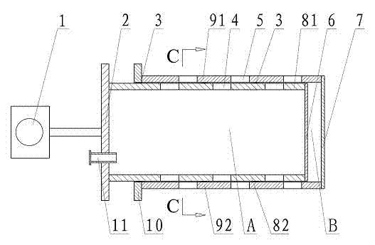 Ammonia spraying grate and adjusting method thereof