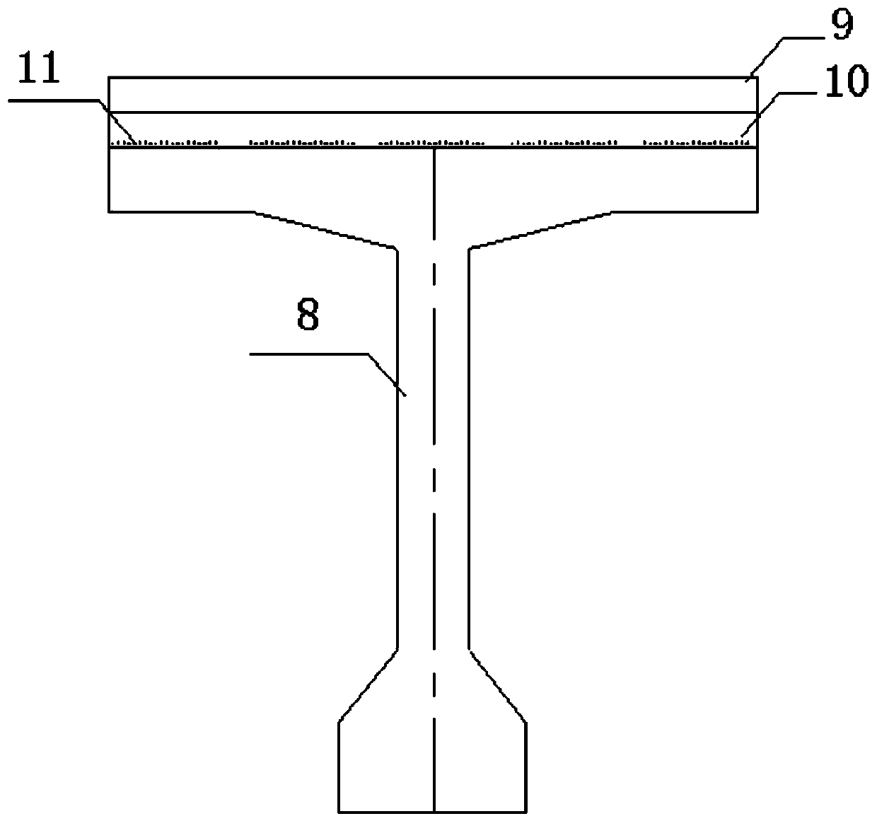 Steel wire rope reinforcing system and method for continuous beam hogging moment area bearing capacity