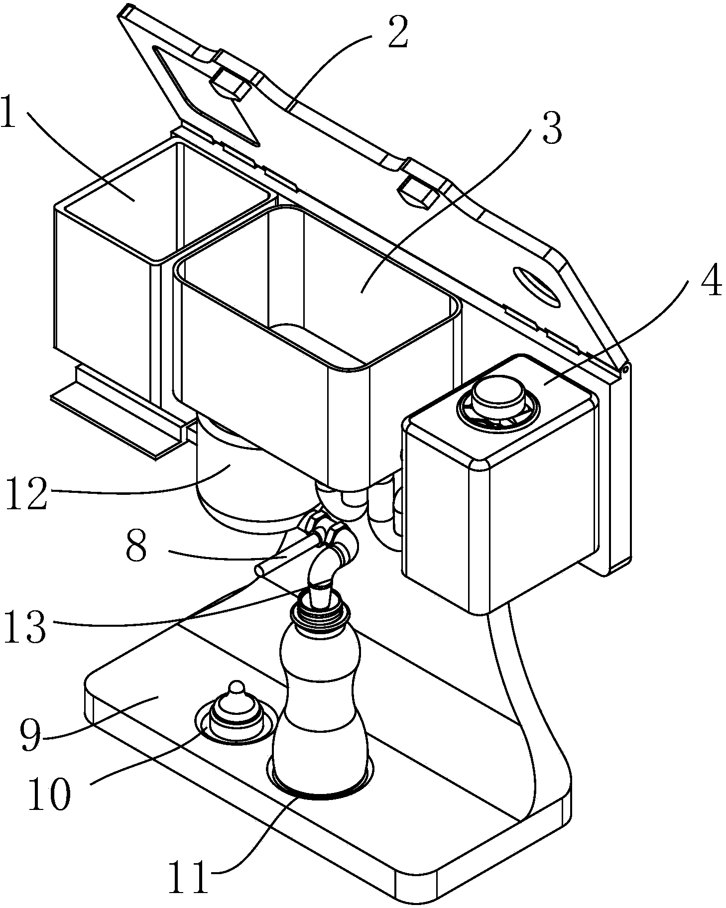 Automatic milk powder brewing machine