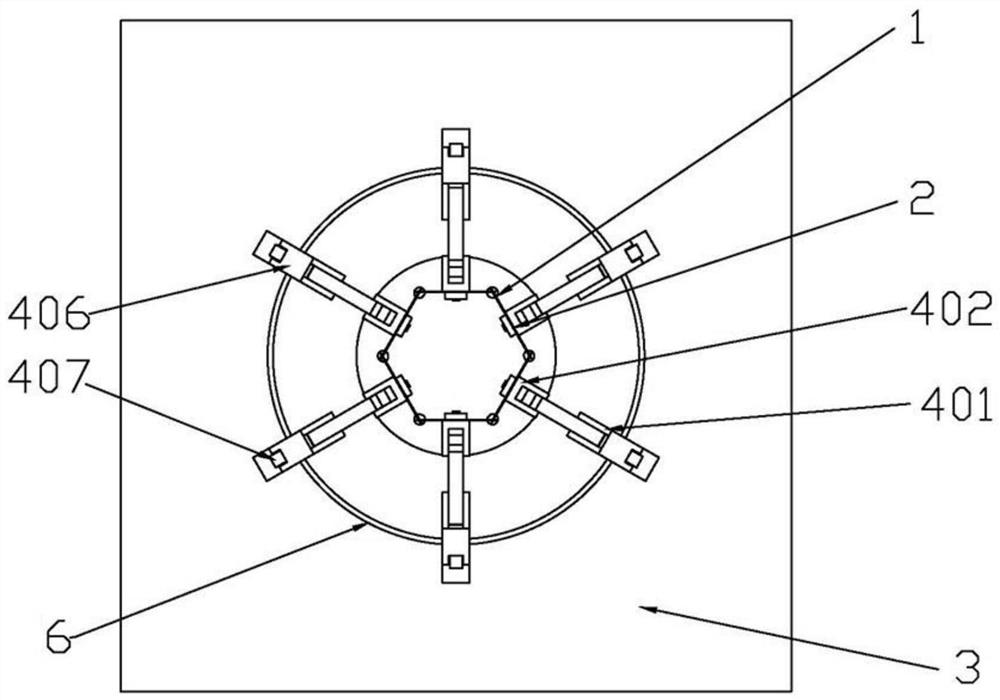 A variable-diameter impact plunge-cutting banana drop-comb device