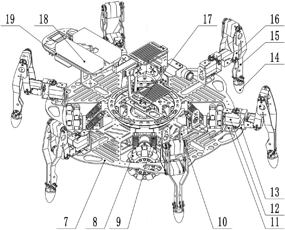 Wheeled-leg hybrid mobile robot