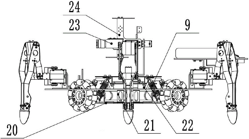 Wheeled-leg hybrid mobile robot