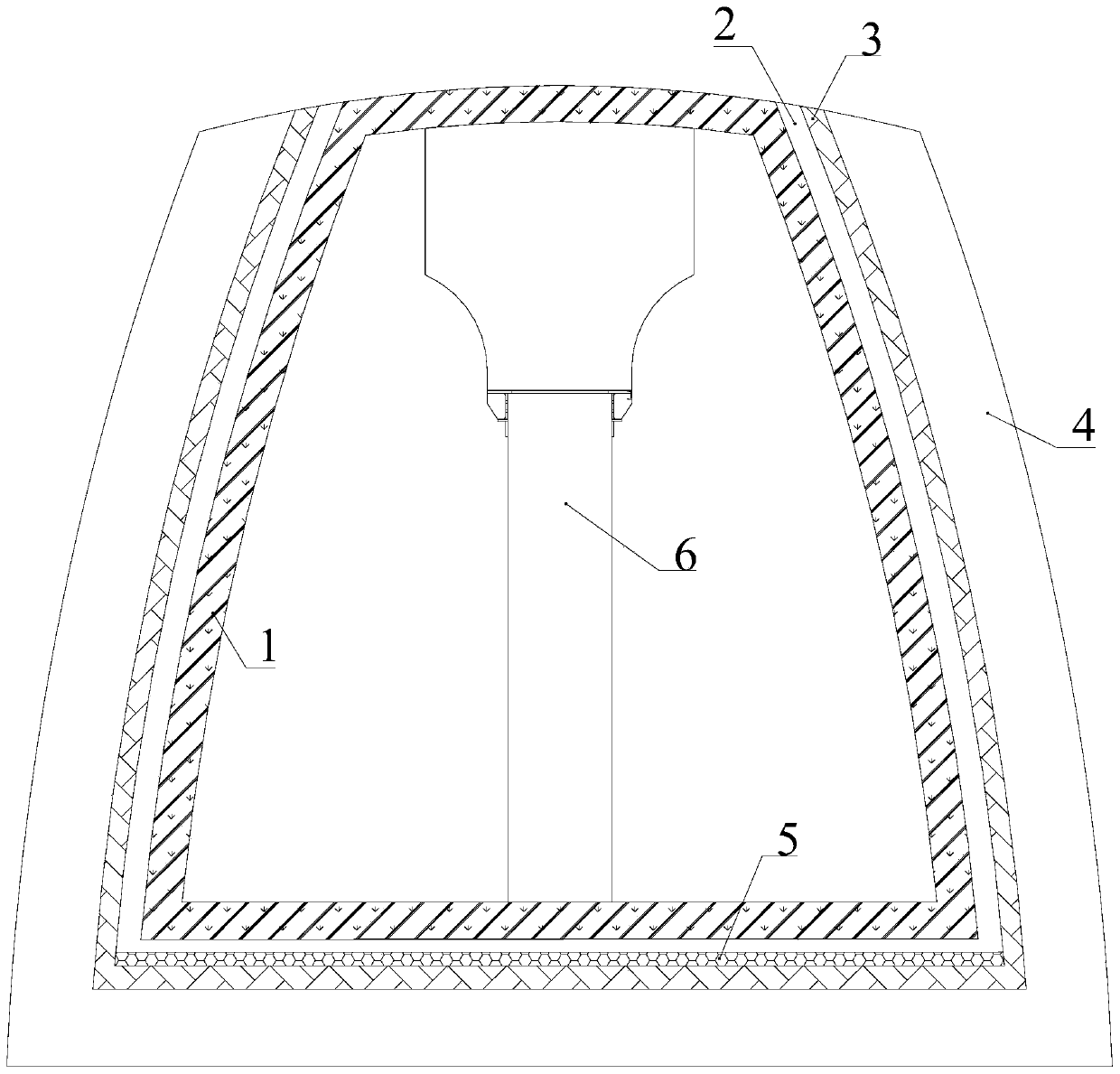 A construction method for shock-absorbing protection system of hard rock subway station in medium-hole method blasting excavation