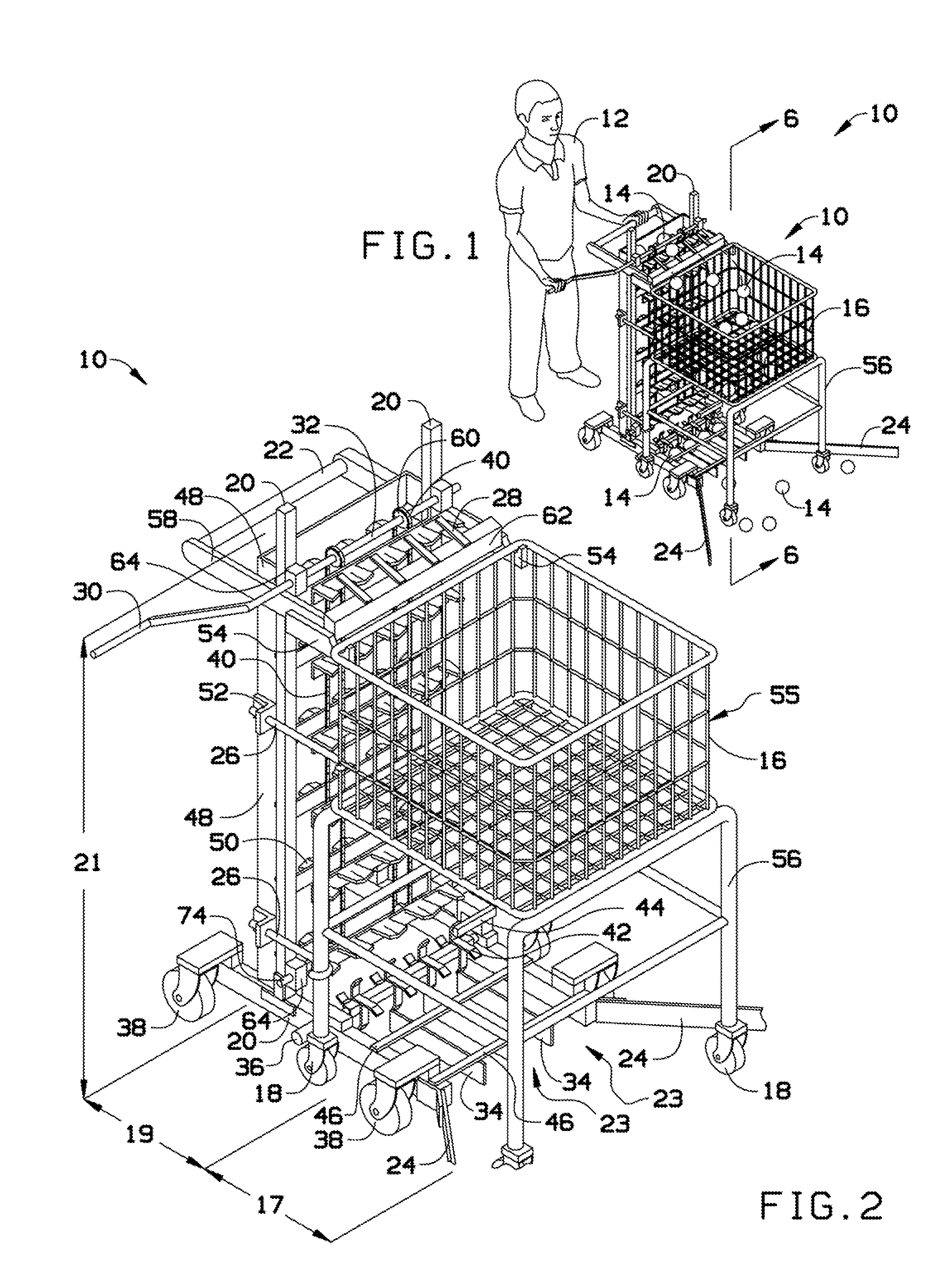 Tennis ball retrieval device