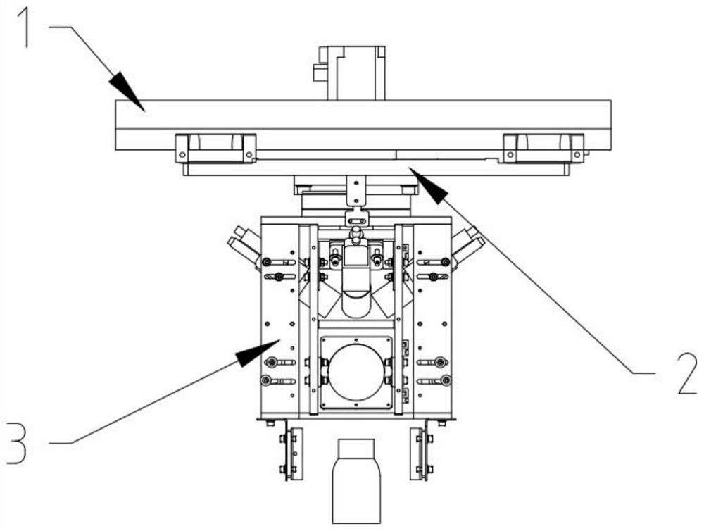 Linear follow-up bottle mouth crack detection system