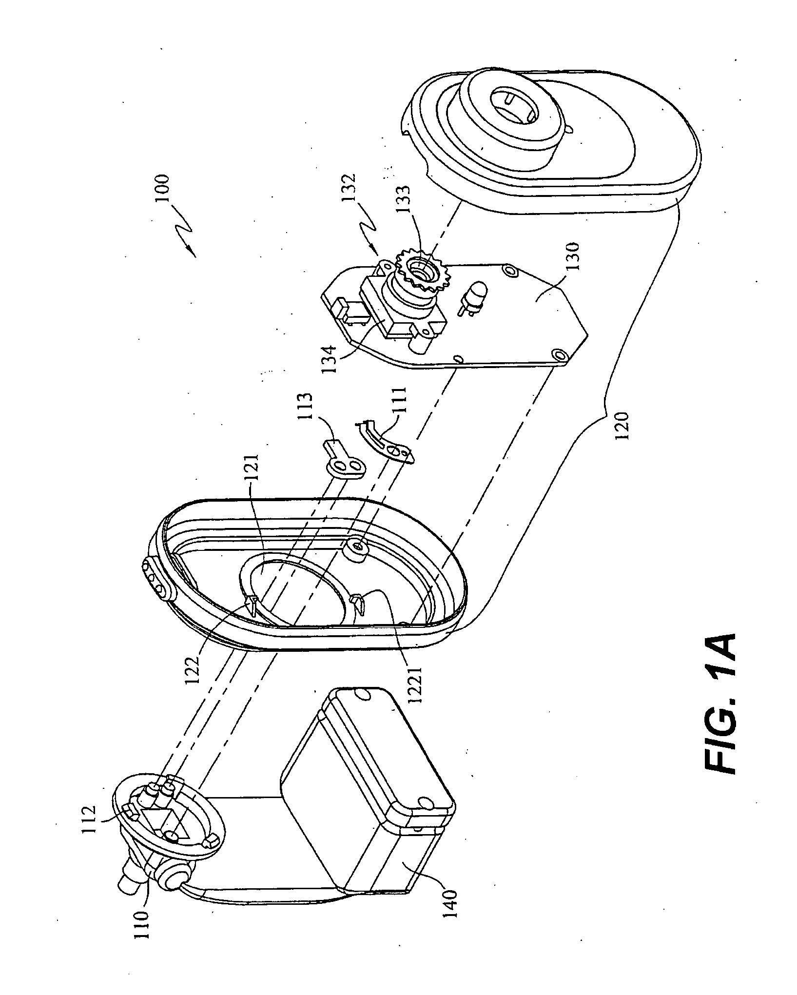 Web cam with auto-adjusting angled image device