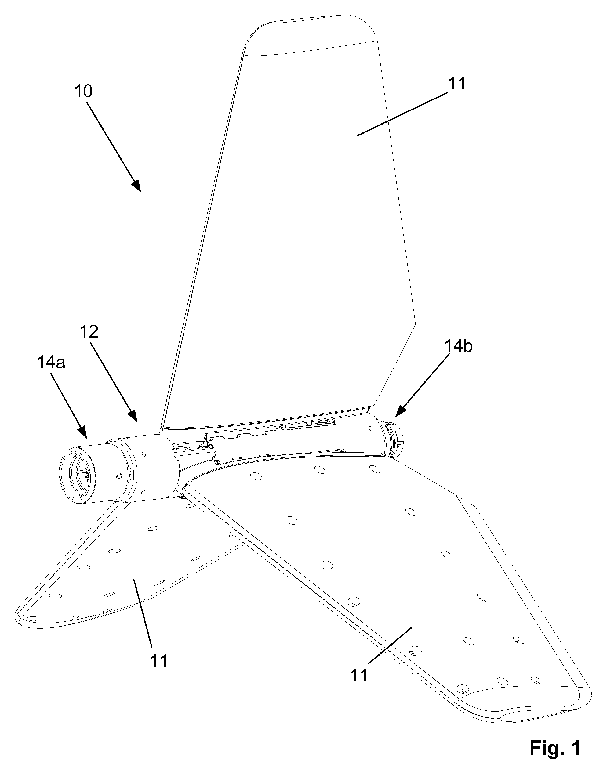 Device for controlling the position of an instrument cable towed in water