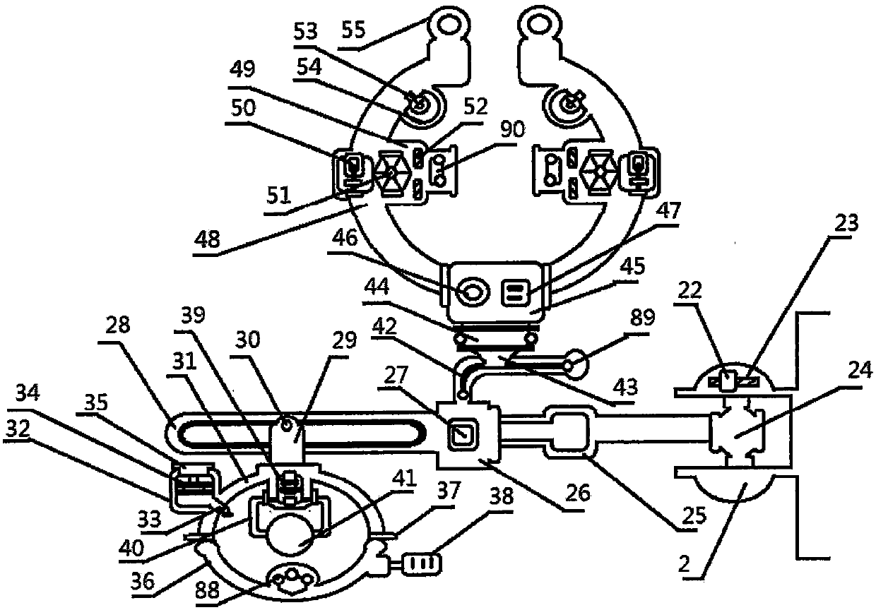 Double-head nursing device used in gynecology department