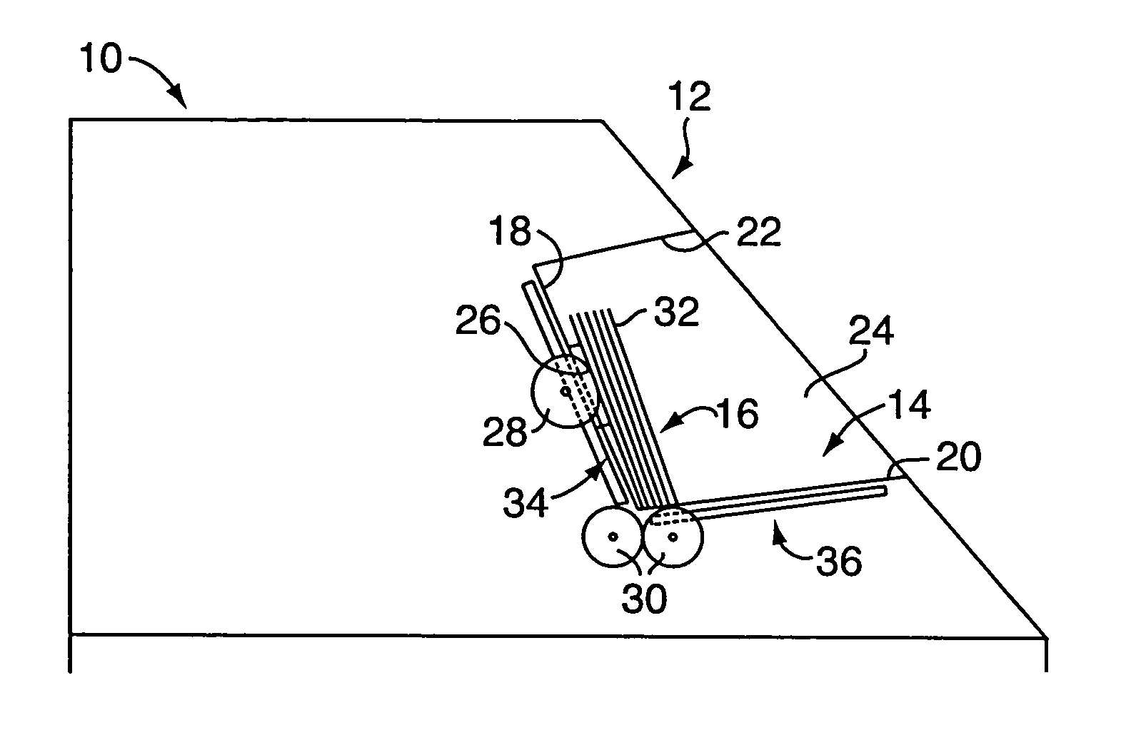 Device for accepting banknotes