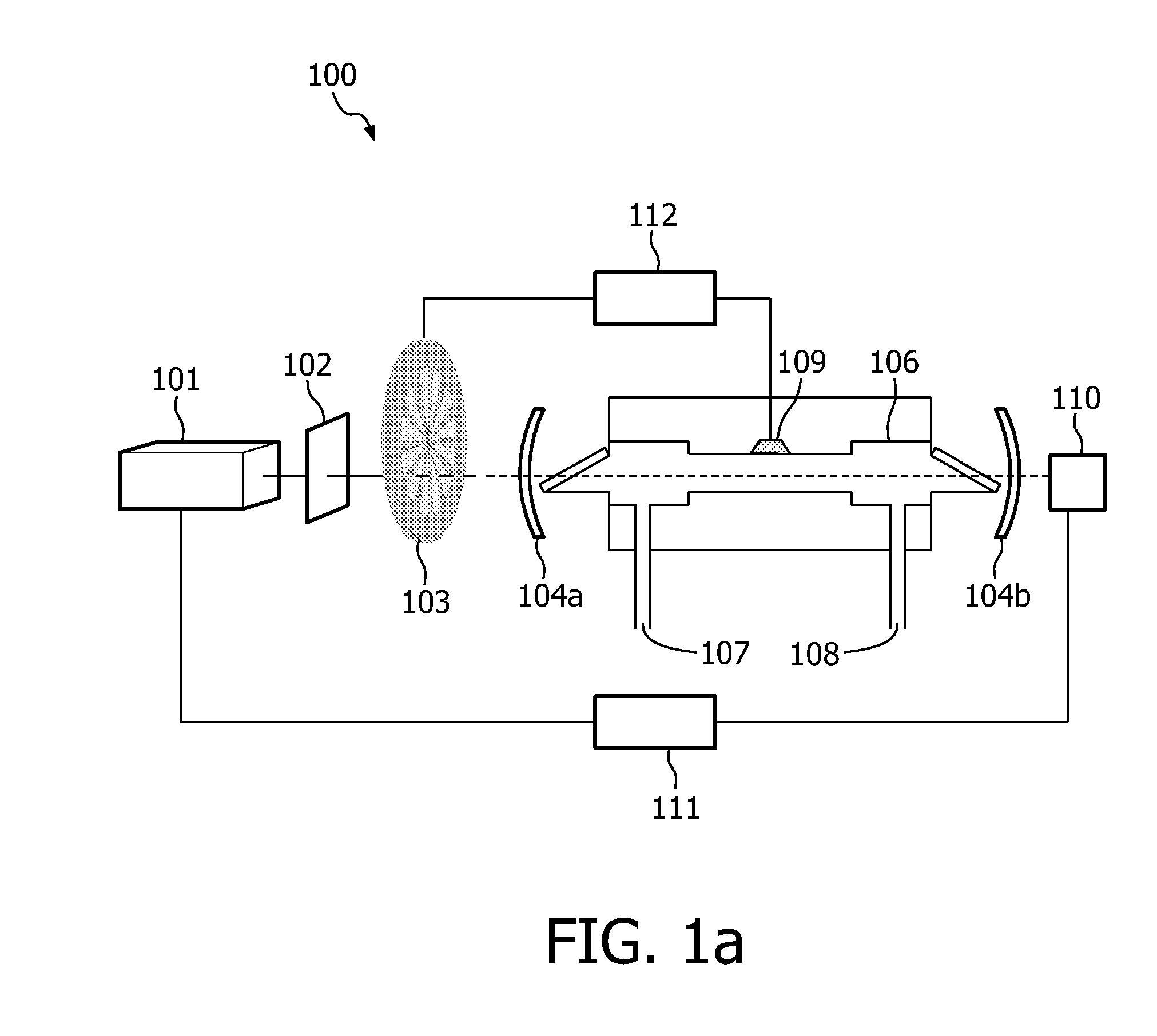 Optical cavity-enhanced photo acoustic trace gas detector with variable light intensity modulator