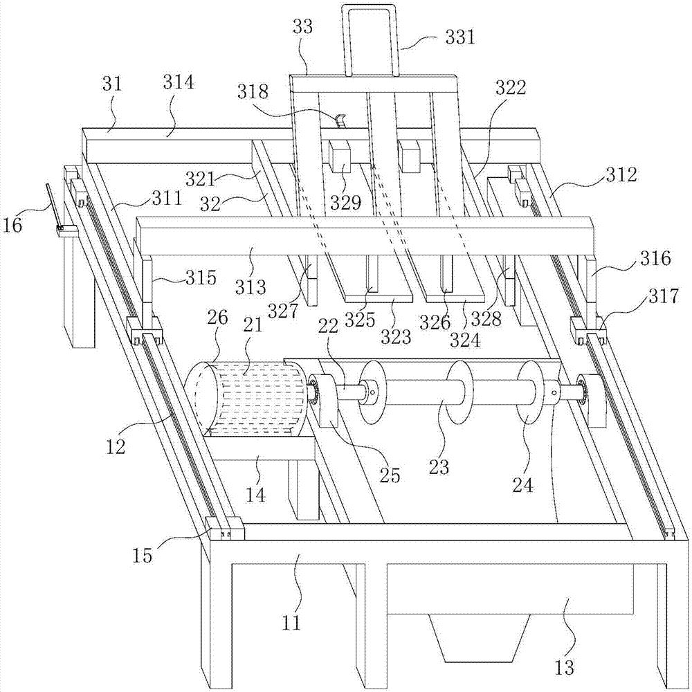 Efficient stick section cutting machine