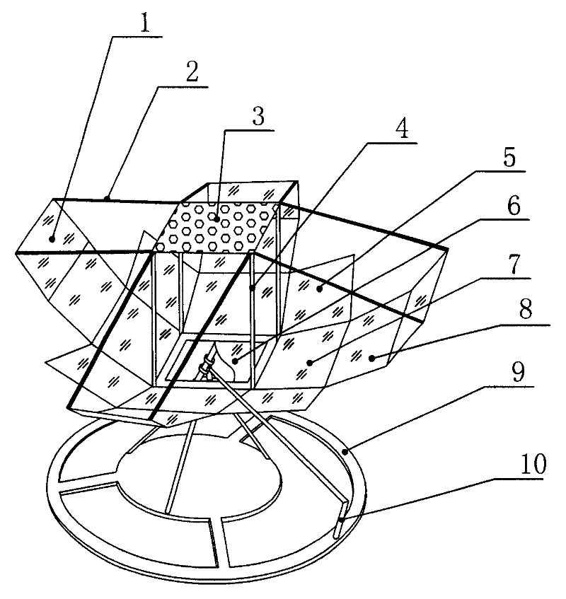 Full-coverage reflection-type high-power complete uniform light collection photovoltaic power generation device